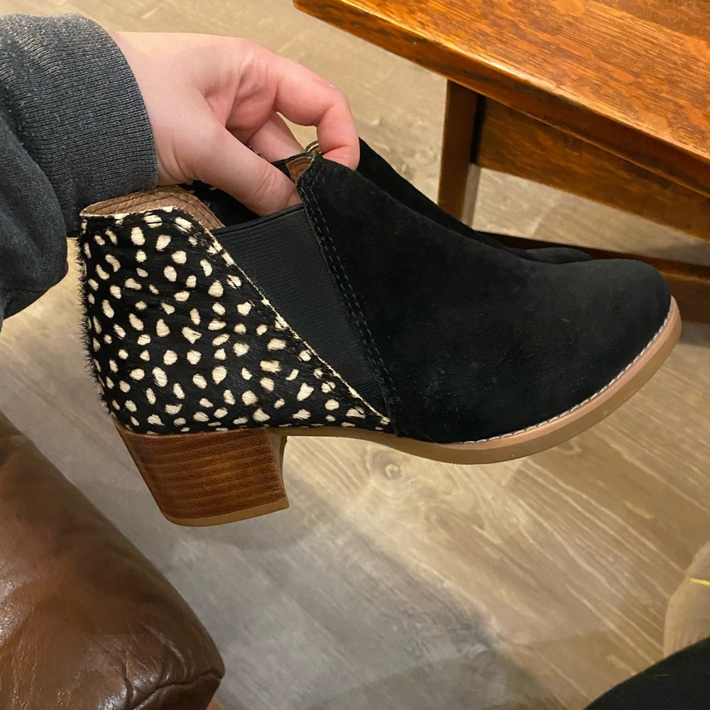 ALL BLACK Pony Hair Booties